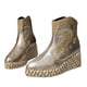 thumbnail image 1 of NECHOLOGY Botas Mujer Adulto Femenino Zapatos Botines de mujer Botas de moda para mujer con altura interior elevada, botas altas de estilo antiguo, botas bordadas para mujer, botas (Gold, 7), 1 of 7