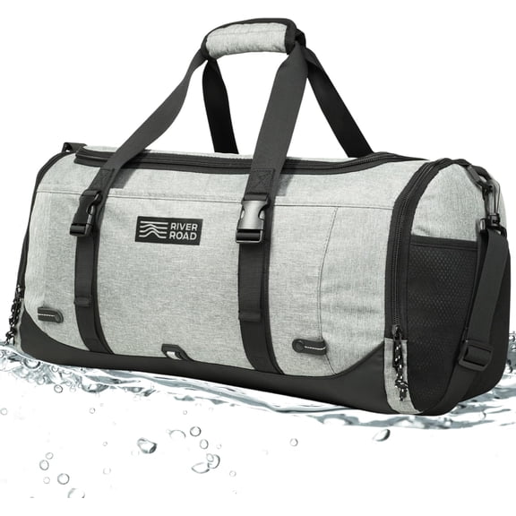 River Road Unisex Movex 33L Sport & Travel Duffle Bag - Scratch, Water-Resistant - Gray