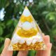 thumbnail image 4 of Pirámide de bolas de cristal Bolas de cristal que caen Resina Colección de accesorios de escritorio para el hogar, 4 of 6