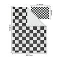 thumbnail image 5 of Black and White Checkered Duvet Cover and Pillowcase Set for Single Bedding, Bedroom Accessories for Kids Teens, 5 of 5