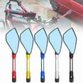 thumbnail image 2 of Universal Aluminum Motorcycle Handlebar Rear View Mirrors Anti-glare Mirror, 2 of 14
