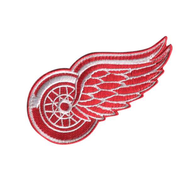 Official Licensed Detroit Red Wings NHL Team Hook Patch for Backpacks (Small)