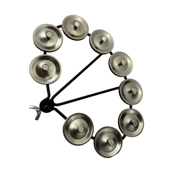 Metal Disc Drum Tambourine Accessory for Practice and Stage Use