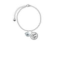 thumbnail image 2 of Delight Jewelry Silvertone Little Bird Initial - M - Domed Thank You Charm Bracelet, 6"+2", 2 of 5