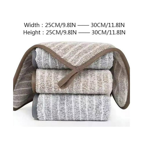 yulier 10 Pcs Kitchen Dish Towels, Ultra Soft and Absorbent Dish Rags for Drying Dishes, Reusable Fast Drying Microfiber Cleaning Cloths Multi-Purpose Cleaning Towels, 10inchx10inch