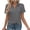 Gray #1, variant on Plus Size Collared Polo Shirts Summer Short Sleeve V Neck Business Tops for Women Pink 2XL