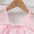 thumbnail image 3 of RUTAYY Children Girls Dress Layered Sleeveless Casual Summer Solid Color Square Collar Indoor Outdoor Activities Elegant Holiday Dresses, 3 of 9