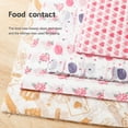 thumbnail image 3 of 100 Uds papel de envolver engrosamiento impermeable patrones lindos hamburguesa comida Picnic tejido para cocina, 3 of 3