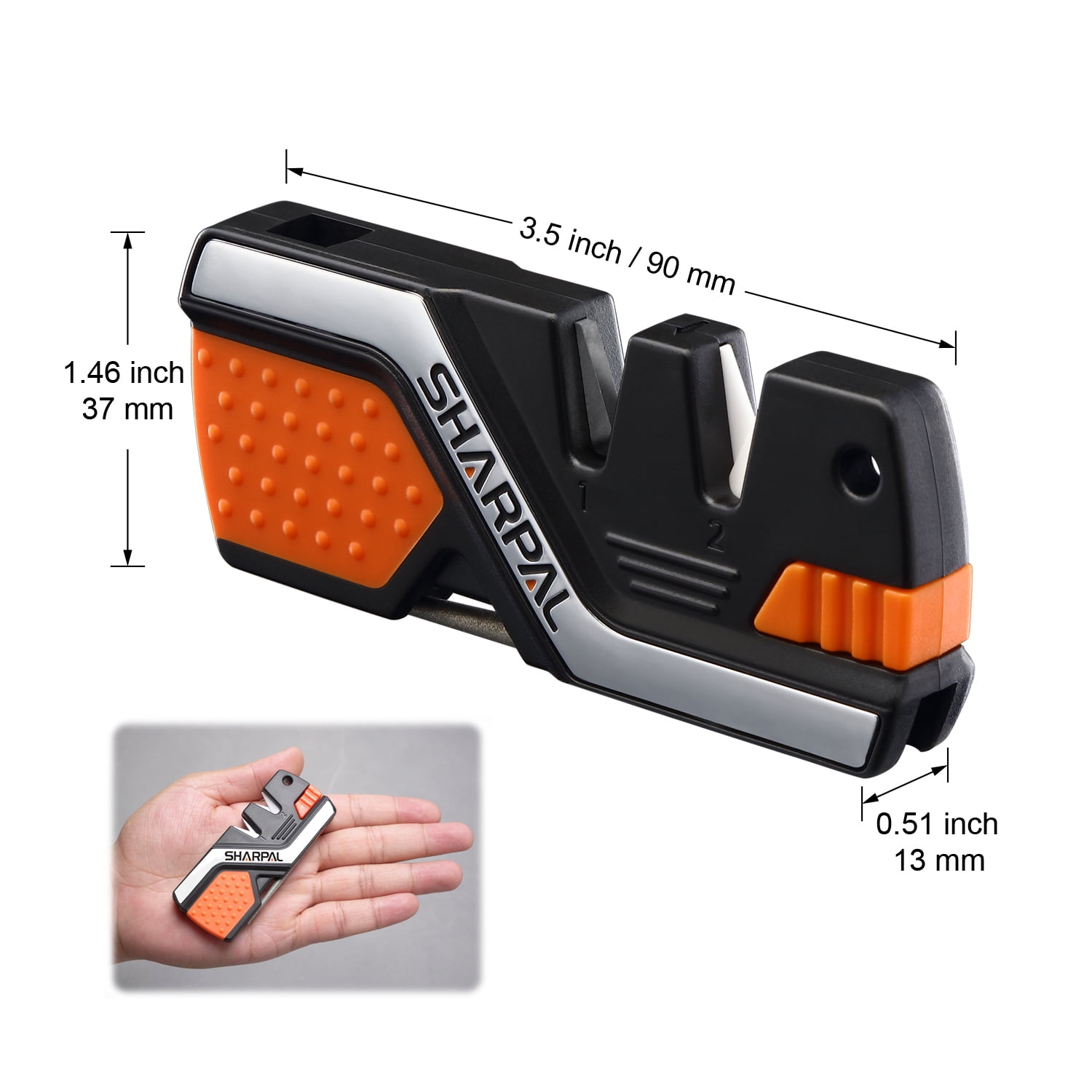 SHARPAL 101N 6-In-1 Knife Sharpener & Survival Tool, Fire Starter