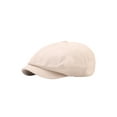 thumbnail image 2 of Kmbangi Men?s Beret Solid Color Sun-Resistant Baseball Hat Peaked Cap, 2 of 6