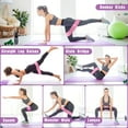 thumbnail image 3 of Resistance Bands for Legs and Butt Exercise Bands - Non Slip Elastic Booty Bands, 3 Levels Workout Bands Women Sports Fitness Band for Squat Glute Hip Training, 3 of 7