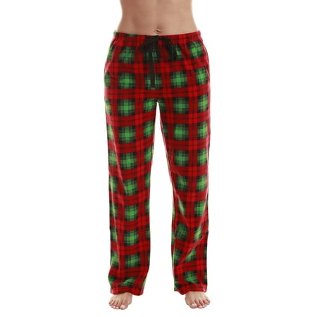 

Just Love Fleece Pajama Pants for Women Sleepwear PJs (Multi Xmas Plaid 1X)