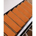 thumbnail image 7 of Stair Treads for Wooden Steps, Orange Peel and Stick Stair Treads with Reusable Adhesive, Pure Orange Non Slip Indoor Stairs Runner Rugs Mats for Elders Dogs 8"x30" 15PCS, 7 of 7