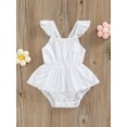 thumbnail image 2 of Franhais Baby Girls Romper, Sleeveless Patchwork Casual Party Street Spring Romper Ruffle Bodysuit, 2 of 8