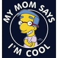 thumbnail image 2 of Men's The Simpsons Millhouse My Mom Says I'm Cool  Sweatshirt Navy Blue X Large, 2 of 4