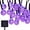 Purple, variant on Solar Crystal Ball Lights Outdoor,Waterproof 20ft 30LED Bubble Globe Solar Fairy String Lights 8 Mode for Bistro Garden Yard Home Party Wedding Christmas Decoration-