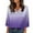 Satin Tops Women-A04 Purple, variant on Mifsaly Silk Tops for Women Gradient V-Neck 3/4 Sleeve Top Summer Plus Size Satin Blouses Womens Loose Dressy Casual Work Shirts Lightweight Fashion Officewear XL