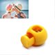 thumbnail image 1 of Spring Cord Lock Single Hole End Round Fastener Buttons Slider Toggle Stopper for Backpack Shoelace Sportswear Golden Yellow, 1 of 3