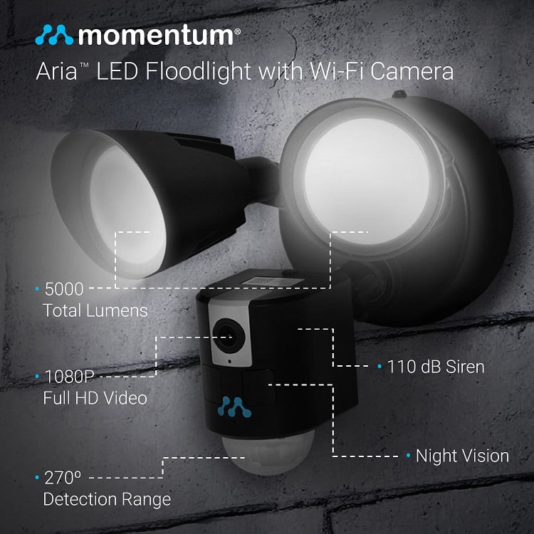 momentum aria outdoor floodlight camera