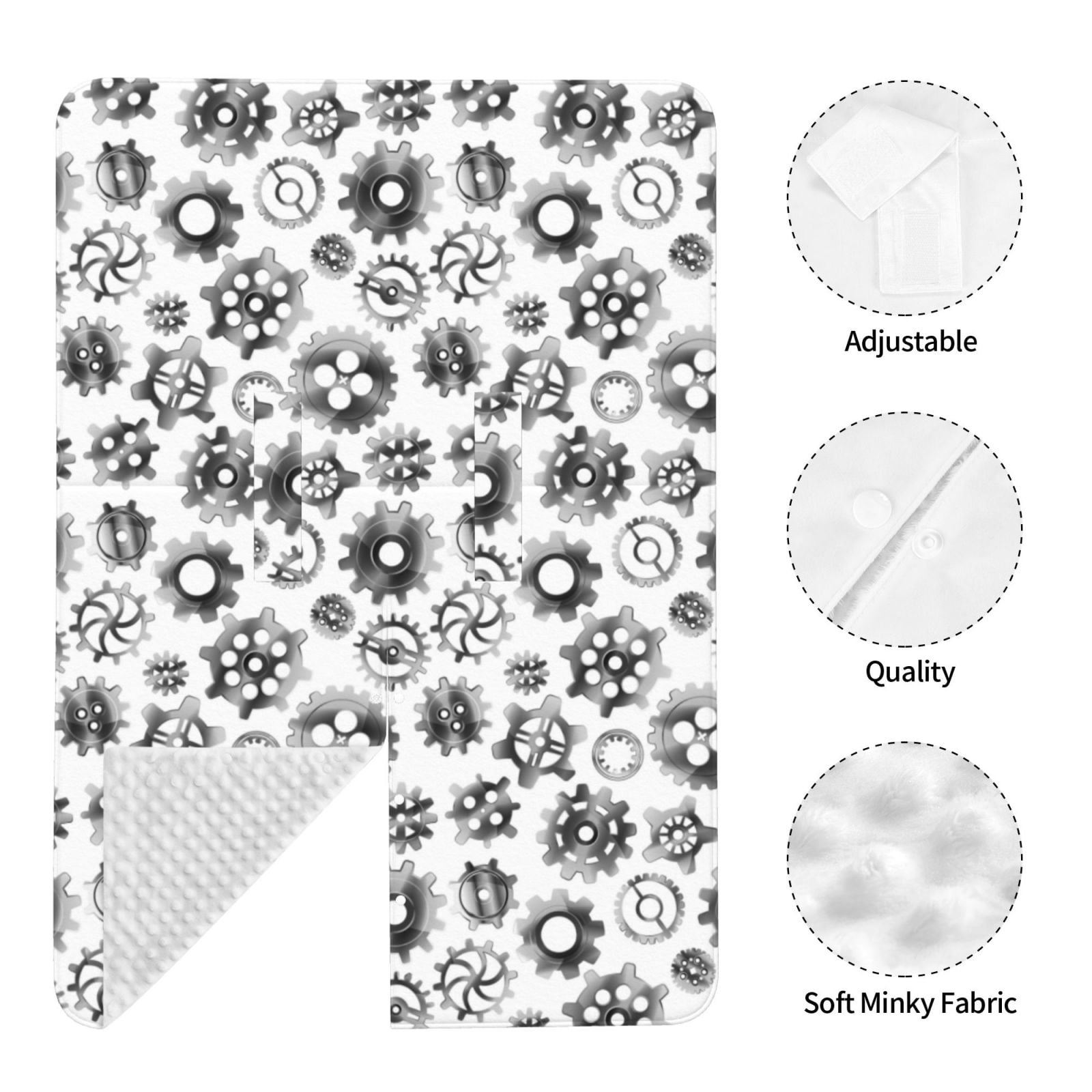 Car Seat Cover Baby - silver Gear Pattern Breathable Infant Car Seat Cover for Baby Carseat, Lightweight Comfort Baby Essentials Must Haves Newborn Stuff for Girl Boy