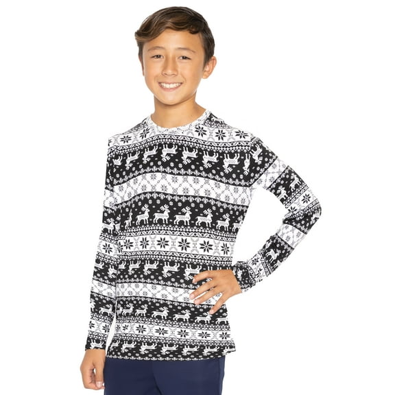 Stretch Is Comfort Boy's Oh so Soft Long Sleeve Top | Child Size 6 -14