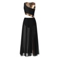thumbnail image 6 of YEAHDOR Womens Single Strap Leotard Dance Costume Lyrical Contemporary Dance Dress, 6 of 7