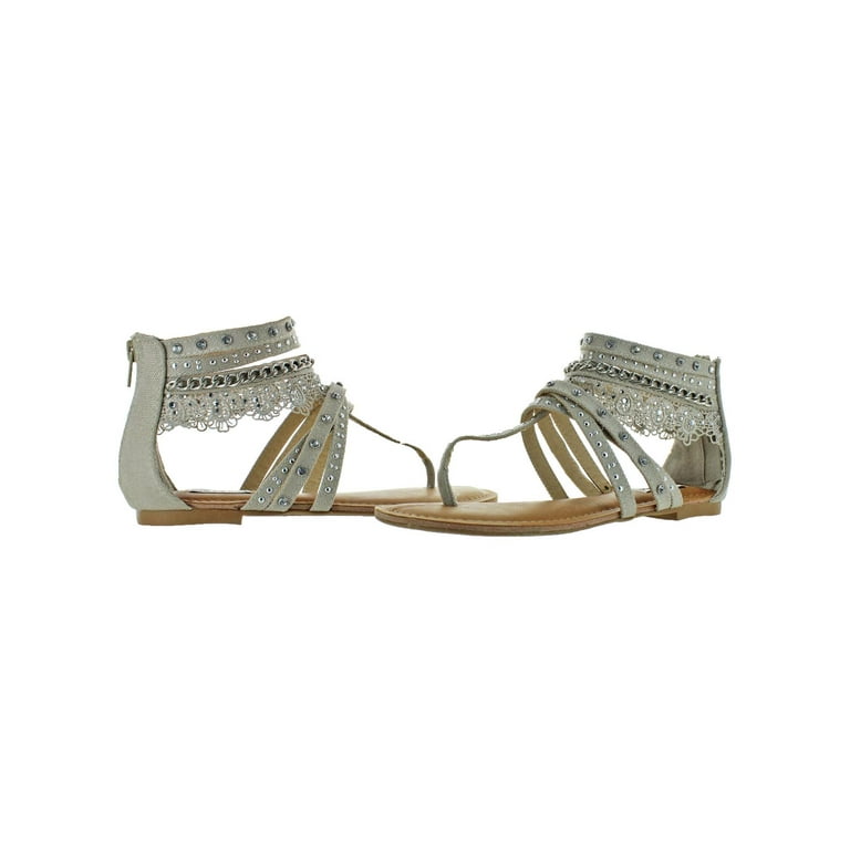Canvas gladiator cheap sandals