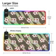 thumbnail image 3 of Wireless Charging Mouse Pad Large RGB Gaming Desk Mat 13 Light Modes Mousepad 35.4x15.7 Football and Soccer, 3 of 6