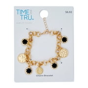 Time and Tru Women's Black Charm Bracelet