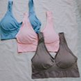 thumbnail image 1 of Sujetador deportivo de doble capa, chaleco de yoga para fitness y running sin aro de acero con almohadilla para el pecho, ropa interior de talla grande, 1 of 1