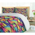 thumbnail image 5 of Ambesonne Indie Duvet Cover Sets, Geometric Triangles Art, 2-King, Multicolor, 5 of 7