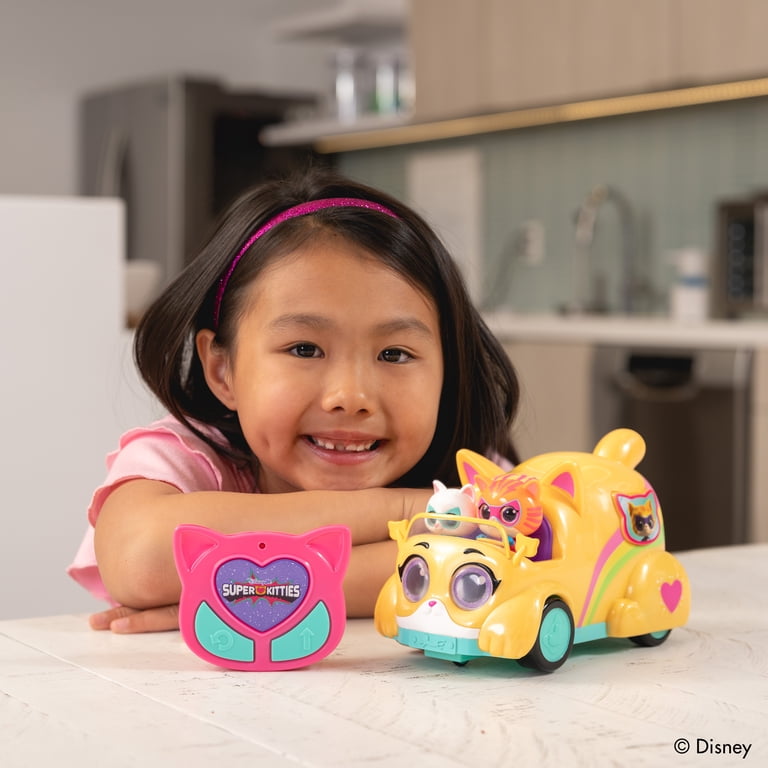 Super Kitties RC Car by Disney Jr. Lights & Sound Toy by Jada Toys