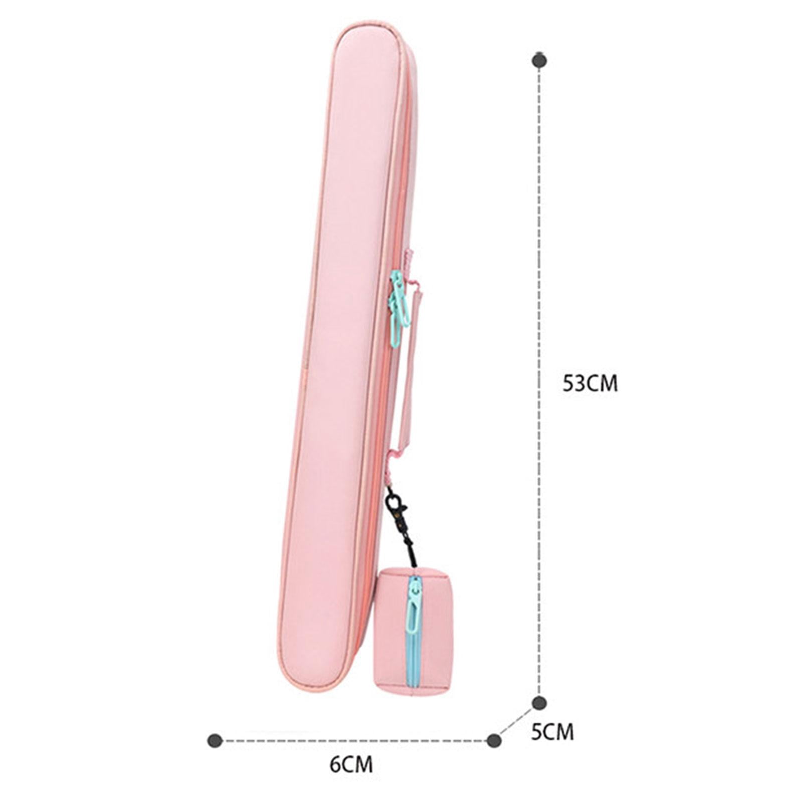 LeeQinersw Flute Carrying Case Carrying Pouch Gift Lightweight Bamboo Flute Storage Bag Pink