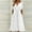 White summer dresses, variant on Wycnly Women'S Casual Dresses Casual Dresses for Women Fashion Button V Neck Cold Shoulder Short Sleeve Summer Dress Solid Hollowed Smocked Beach Tunic Sundress Long Dress for Women