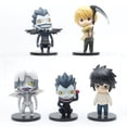 thumbnail image 4 of ANTIONE 5 piezas / juego Aviso de muerte Figuras Juguetes Kurosaki Ichigo Figuras de acción CLORURO DE POLIVINILO Tsubasa Yugi Anime Coleccionable Ryuk Figura Rem Saint Seiya, 4 of 4