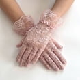 thumbnail image 5 of Women Lace Gloves Wedding Tea Party Elegant Short Novelty Floral Bridal Gloves for Wedding Opera Party, 5 of 5