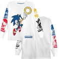 thumbnail image 3 of Boys Sonic The Hedgehog Graphic Long Sleeve T-Shirt- Little and Big Boys Sizes 4-20, White, 6-7, 3 of 6