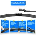 thumbnail image 4 of HAHDAXIA RAINTOK Windshield Wiper Blades Replacement for Chevy Chevrolet Cruze Hatchback 2017 2018 2019 2020 Original Factory Quality Front Rear Wipers Blade Set for Car - 28" 24" 10" (Piece, 4 of 7