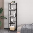 thumbnail image 4 of chdqwer 5 Tier Shelving Unit  Freestanding Bathroom Storage Shelves  Metal Heavy Duty Storage Rack Shelf for Small Space Kitchen Balcony Dorm  Matte Black, 4 of 6