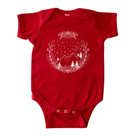 

Inktastic Adventure to the Mountains with Moon and Stars Gift Baby Boy or Baby Girl Bodysuit