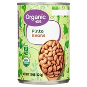 Great Value Organic Pinto Beans, Canned, 15 oz