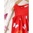thumbnail image 6 of Mikrdoo Baby Girls Dress Cute Animals Print Sleeveless Summer Dress One Piece Casual Party Dress (3M-3T,Red), 6 of 9
