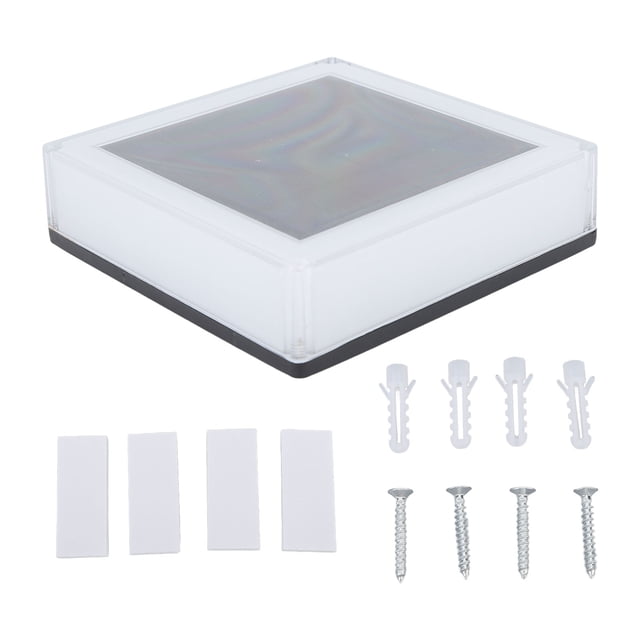 Farola solar para exteriores IP67, resistente al agua, alimentada por energía solar, para patios, barandillas y vallas.