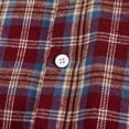 thumbnail image 4 of VgaVtl Shirts for Men Long Sleeve Plaid Collared Clothing for Men Red Big and Tall Loose Cardigan Leisure Button up Shirts,XXL, 4 of 8