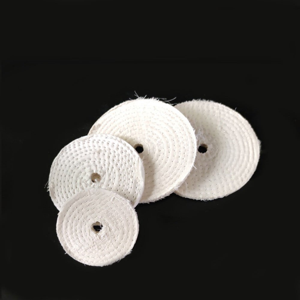 COMBO Spiral Sewn Stitch Cotton Buffing Wheels Metal Polishing Buff Pad Jewelry