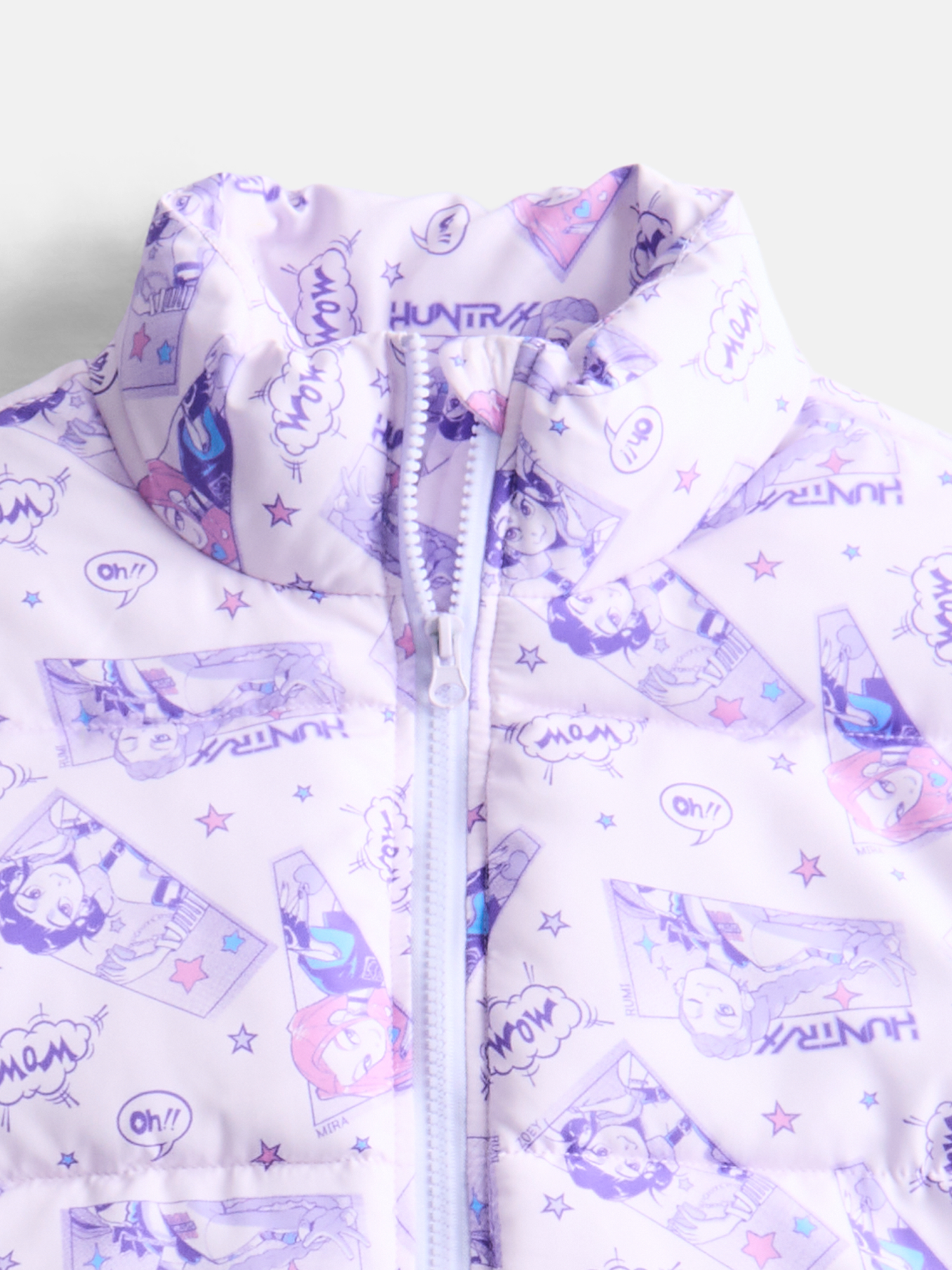 Kpop Demon Hunters Girls Mock Neck Puffer Jacket photo 2