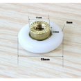 thumbnail image 2 of PinesC Set of 4 replacement rollers for sliding shower doors, diameter 19 mm, 2 of 3