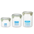 thumbnail image 1 of 3PCS Food Storage Container Set Clear Pantry Storage Container Cereal Container, 1 of 10