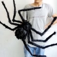 thumbnail image 3 of Halloween Giant Spider Decorations, Large Fake Spider with Straps Hairy Backpack Spider Realistic Scary Prank Props for Indoor Outdoor Yard Party Halloween Decor, 3 of 7