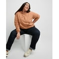 thumbnail image 5 of Hanes Originals Women’s French Terry Cropped Hoodie (Plus Size) Allgood Gold 2X, 5 of 6
